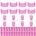 100Pcs Disposable Bra and Panties Women Disposable Bikini T Thong and Bra Spa Underwear for Spa Massage Spray Tanning (Pink)