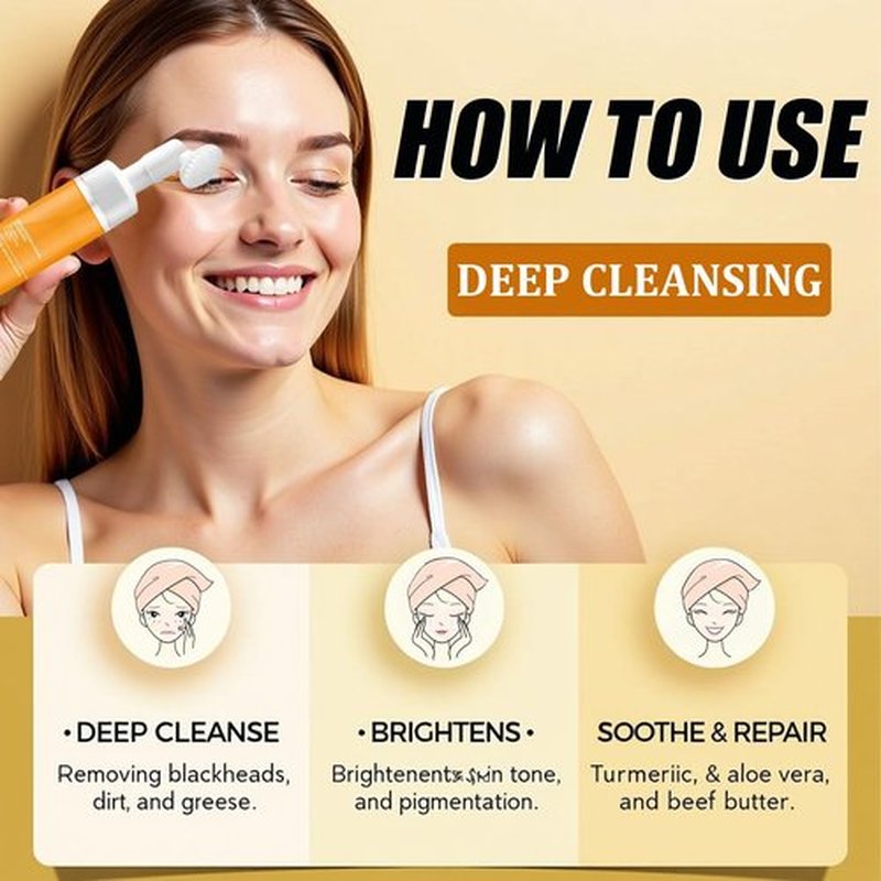 Peehss Turmeric Soap & Turmeric Face Wash Set, Honey Lemon Tumeric Kojic Soap Bar & Facial Cleanser Combo for Face & Body, Evens Skin Tone Deep Cleansing Moisturizing