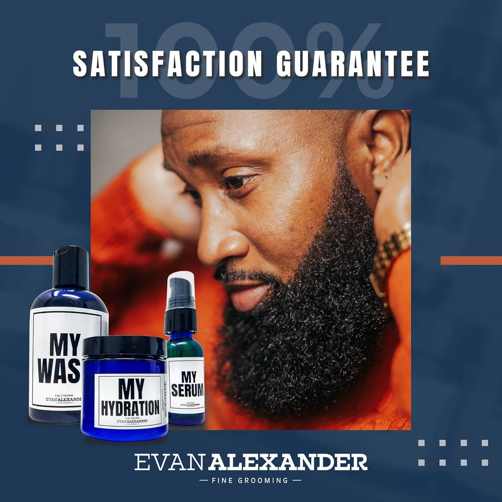 Evan Alexander Grooming MY Beginner’s Beard Kit - Hydrates and Moisturizes - Beard Growth Kit - Simple and Easy Beard Grooming Set - Personal Hygiene Products for Men - Great Fragrance