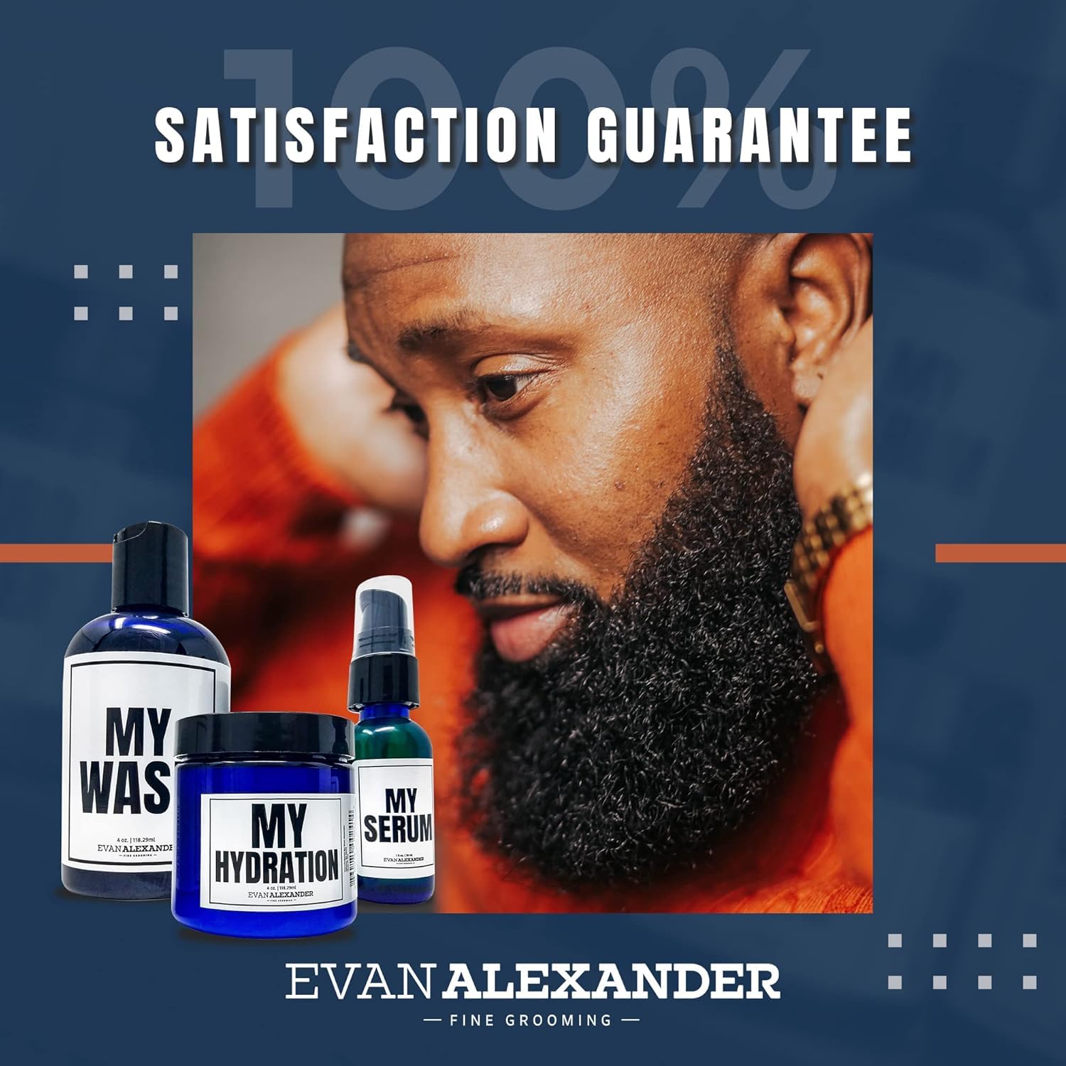 Evan Alexander Grooming MY Beginner’s Beard Kit - Hydrates and Moisturizes - Beard Growth Kit - Simple and Easy Beard Grooming Set - Personal Hygiene Products for Men - Great Fragrance