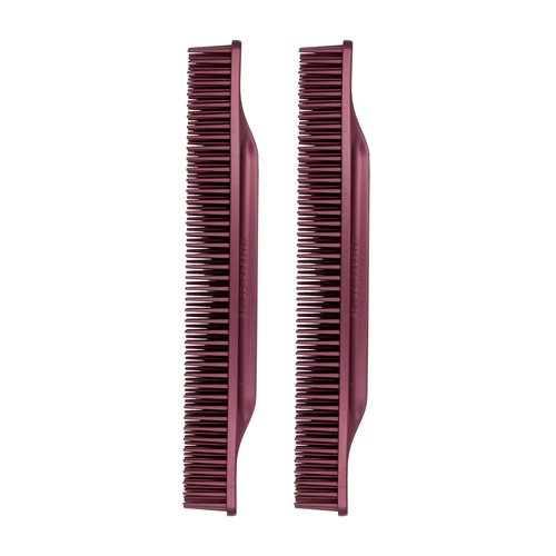 Allegro Combs #70 Wide Tooth Combs Defining Brush Comb 3-Row Wide Tooth For Curly Hair Comb For Women Curly Hair, Hair Stylists Hair Comb 2 Piece (Burgundy)