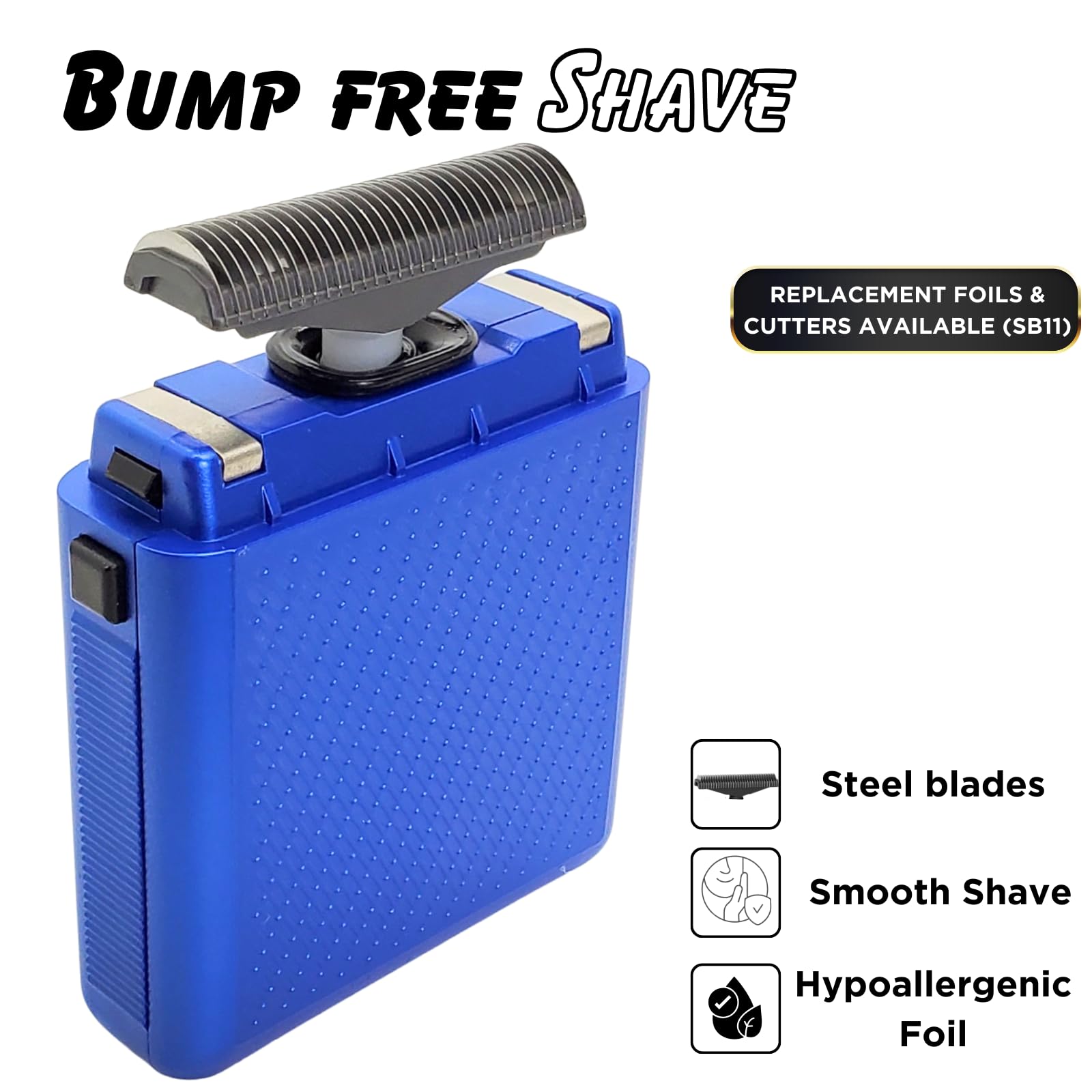 Supreme Trimmer Solo Single Foil Shaver for Pocket | 150 Min Runtime Cordless use, Powerful USB-C Mini Travel Razor for Professional & Home use | STF101