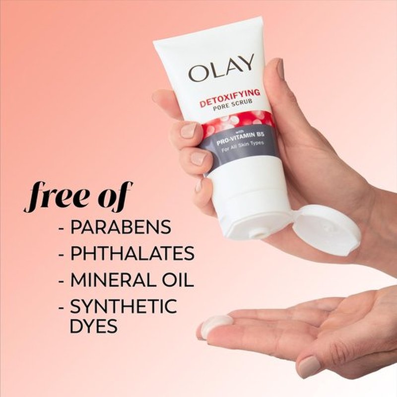 Olay Regenerist Facial Cleanser - Detoxifying Pore Scrub & Exfoliator, 5 Oz | Pack of 3