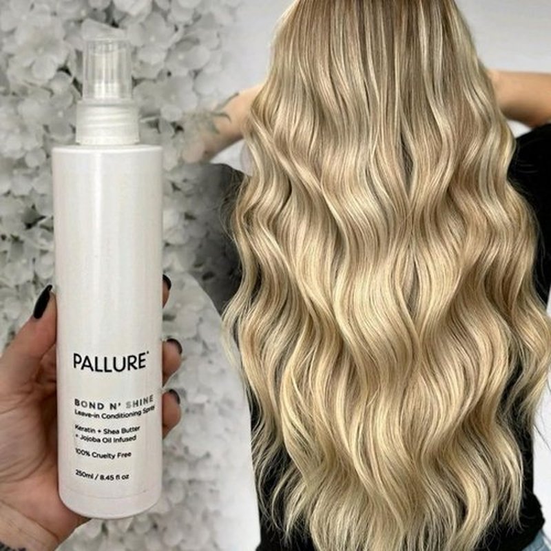 Pallure Bond N' Shine Leave-In Conditioning Spray - Heat Protection & Detangling for Frizzy Hair | 250 ml