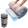 Bzvystux Memory Foam Sleeping Pad Camping Mattress,3 Inch Thick Portable Floor Mat for Adult Waterproof Sleeping Mat Roll Up Floor Mattress Foldable Backpacking Travel Bed for Outdoor,Guest Bed