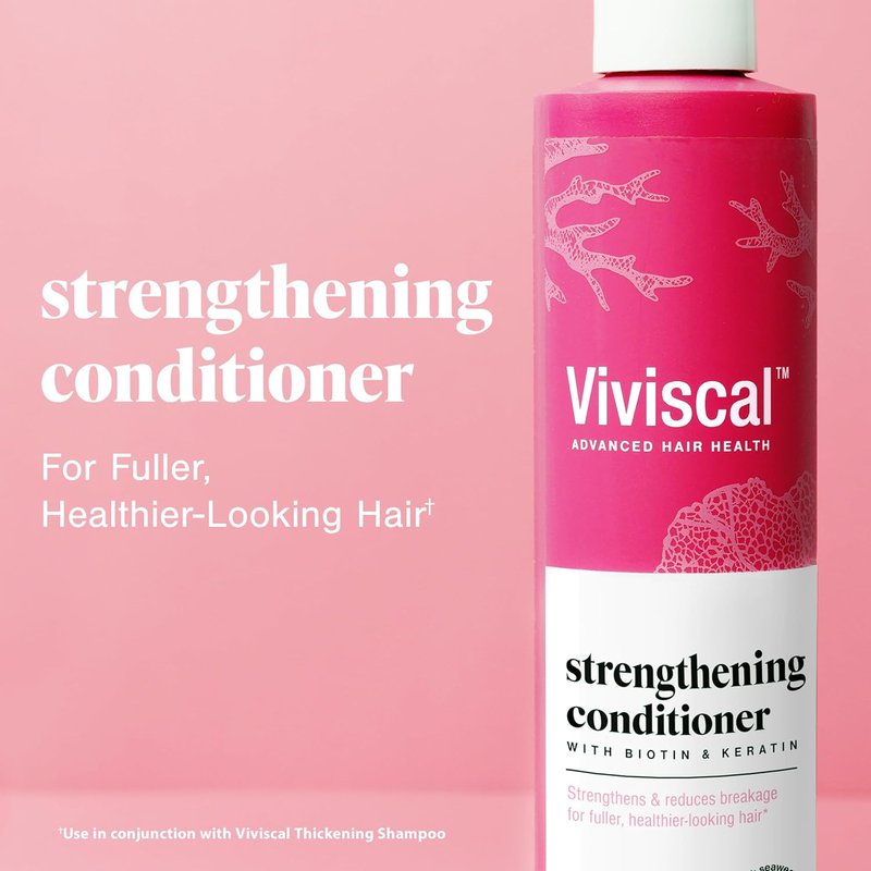 Viviscal Hair Strengthening Conditioner - Strengthens & Reduces Breakage for Fuller Hair - 250ml (8.45 Fl Oz)