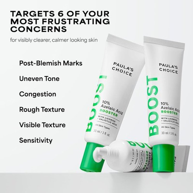Paula's Choice BOOST 10% Azelaic Acid Gel Serum - Oil-Free, Skin Brightening, Fragrance-Free