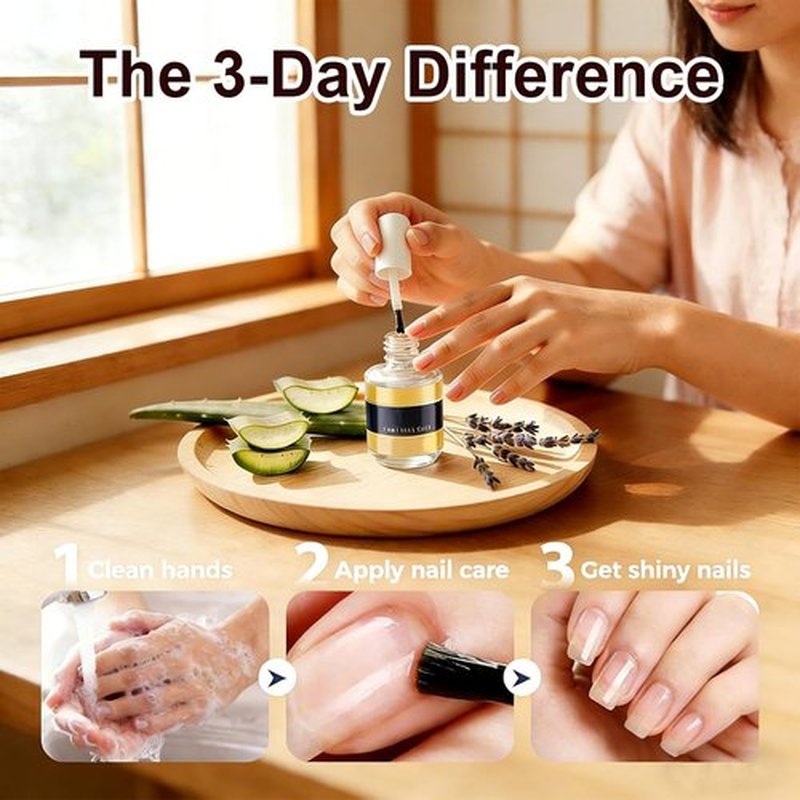 Keratin Nail Care Oil - Deep Moisturizing Treatment for Strong, Glossy Nails | Aloe Vera & Lavender (16ml/0.56oz Each)