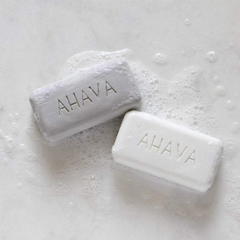 AHAVA Moisturizing Dead Sea Salt Soap - Nourishing Face & Body Cleansing Bar with Mineral Blend, 3.4 Oz