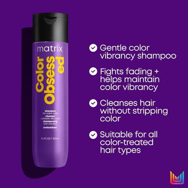 Matrix Color Obsessed Shampoo - Antioxidant Formula for Color Treated Hair | Enhances Vibrancy & Prevents Fading