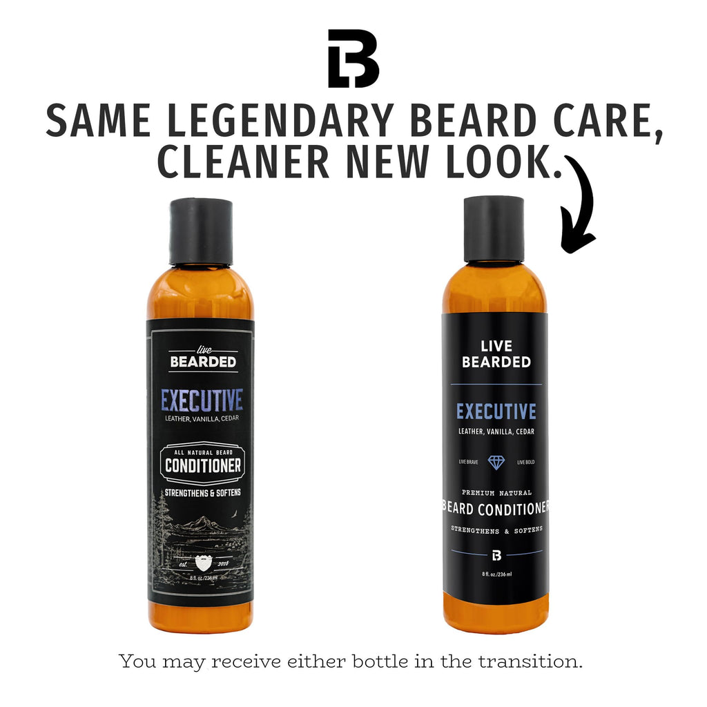 Live Bearded® Softening Beard Conditioner, Executive Scent, 8 fl oz