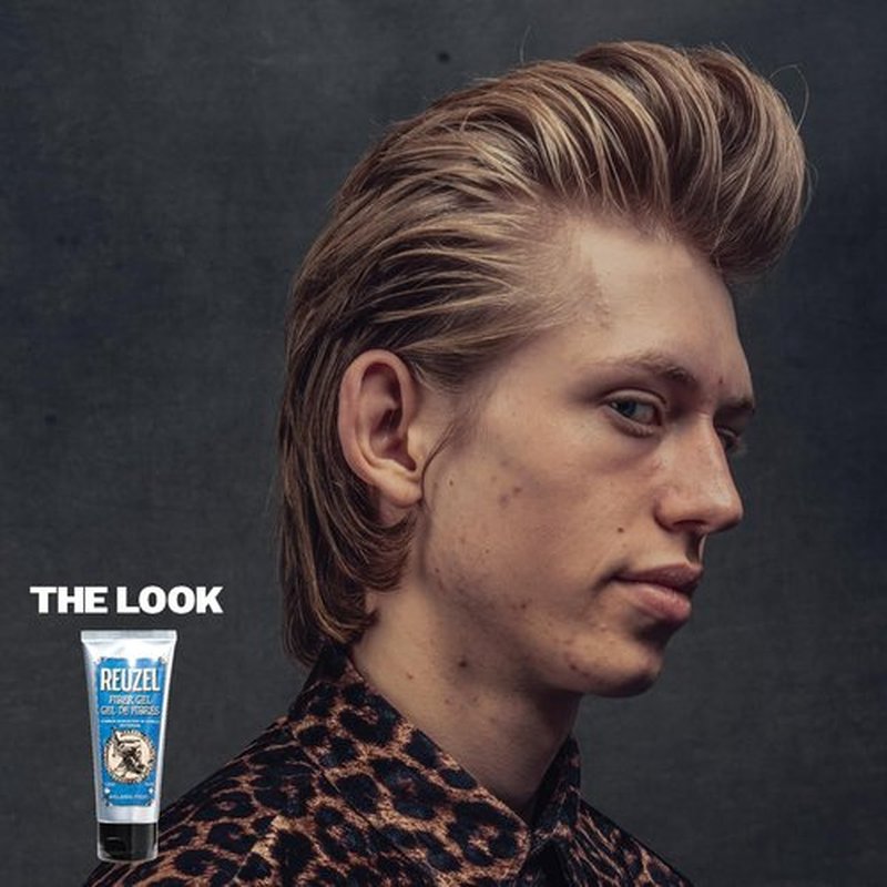 Reuzel Fiber Gel For Men - Alcohol-Free Formula With Subtle Rum Fragrance - Non-Sticky & Flake-Free Hold