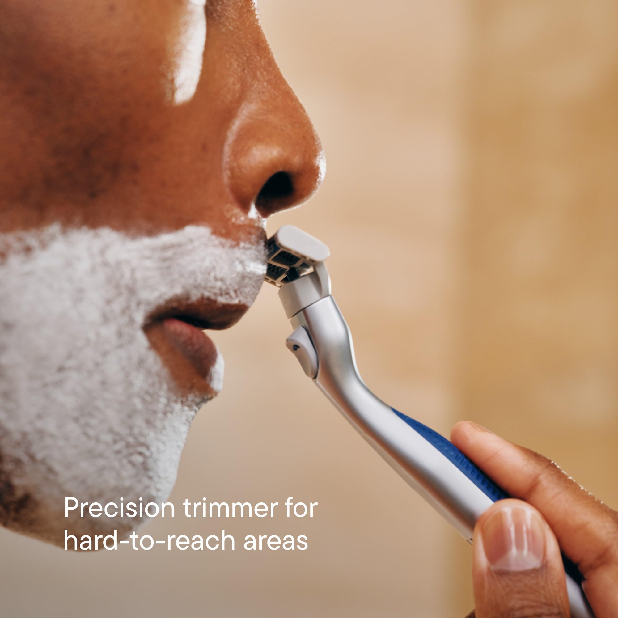 Harry's Plus Razor Shaving Kit for Men - Premium Handle and 3 Razor Blade Cartridges - Advanced Pivoting System - Moss