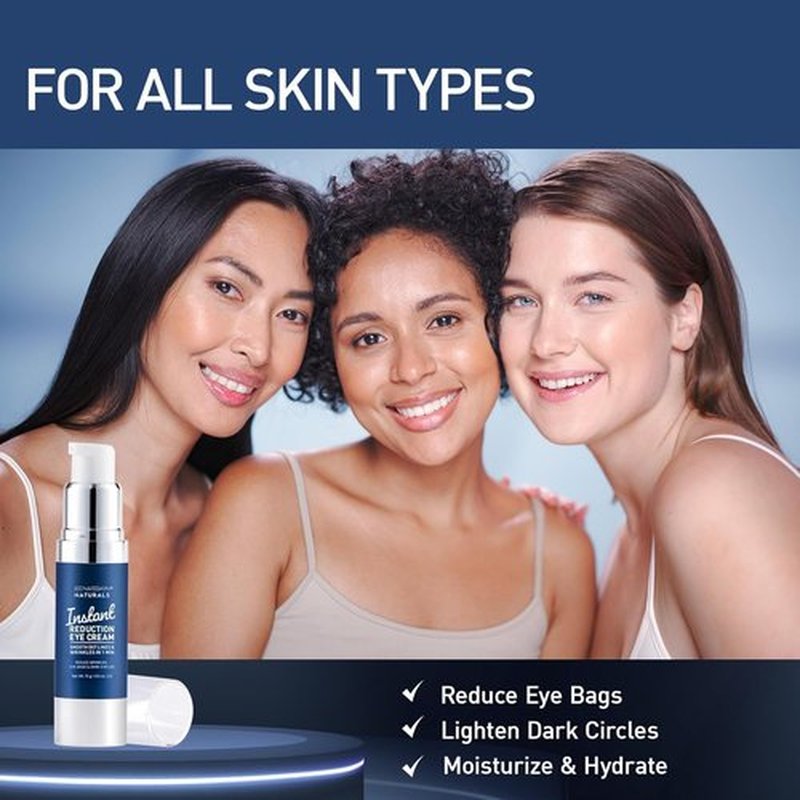 Enaskin Naturals Instant Eye & Face Lift Cream - Rapid Tightener - Under-Eye Bags & Puffiness Remover