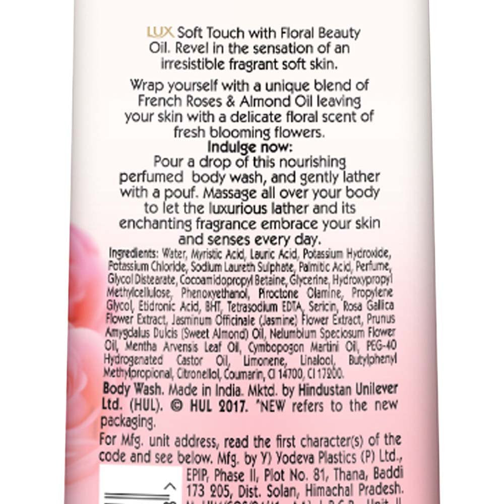 Lux Soft Touch Silk Essence & Rose Infusion Moisturising Body Wash, 240ml