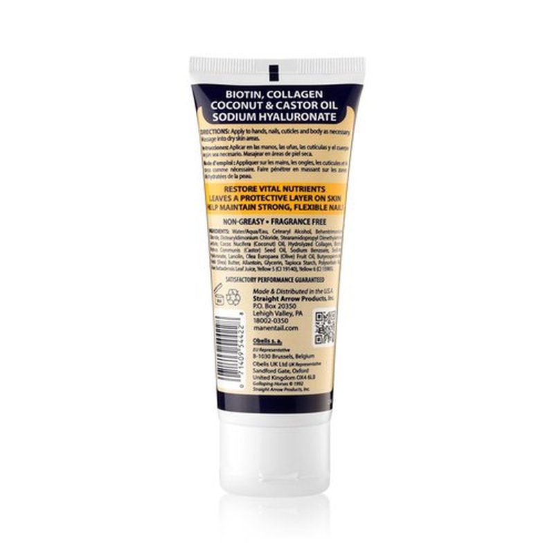 Mane 'n Tail Hoofmaker Hand & Nail Therapy 3.4 oz with biotin, Collagen, and Allantoin That Strengthen and Soften Skin Contains shea Butter & Fragrance Free