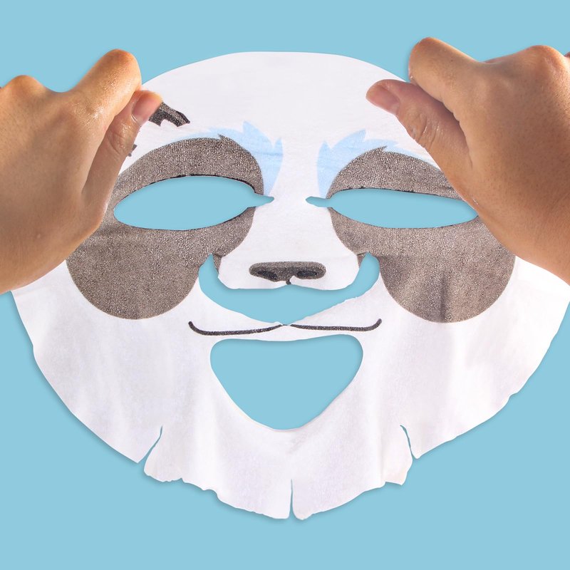 Yorkline Animal Facial Mask Sheet Skincare for Adults and Children, Facial Mask Sheet for Present, Spa Party, Birthday Party, Holiday, Made with Cotton (6 Pieces)