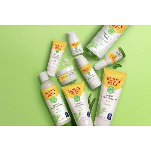 Burt's Bees Gentle Face Scrub - Aloe Formula for Sensitive Skin | 98.9% Natural, 4 Fl Oz, Pack of 3
