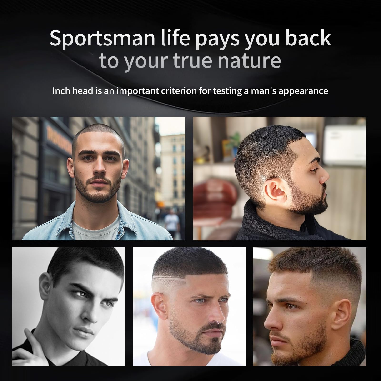Yinicare Self Hair Clippers for Men Set Cordless Electric Short Hair Trimmer Grooming Kit for Mens Professional, Waterproof Personal Trimmers Haircut for Man Male Family