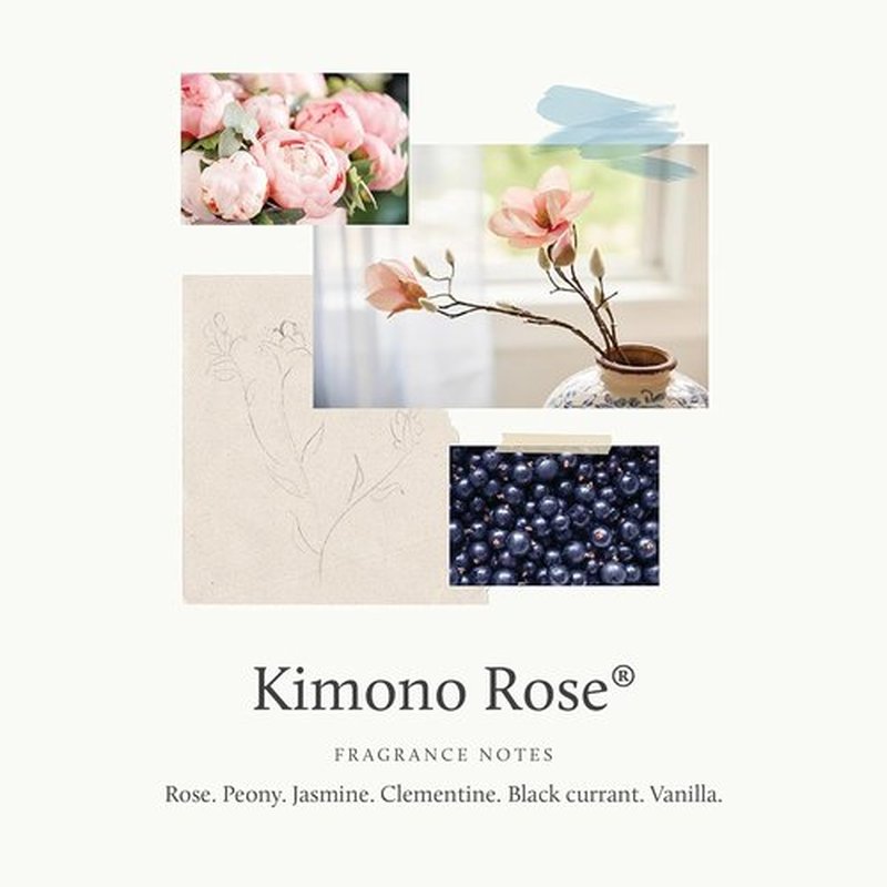 Thymes Kimono Rose Perfume - Floral Fragrance for Women - 1.75 Fl Oz