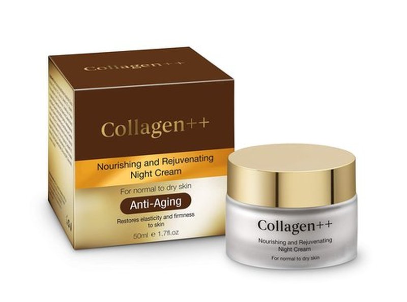 Collagen++ Anti-Aging Night Cream for Women – Firming & Hydrating Face Moisturizer Peptides, Vitamin E, Dead Sea Minerals & Natural Oils – Anti-Wrinkle Cream for Face & Neck, 1.7 oz