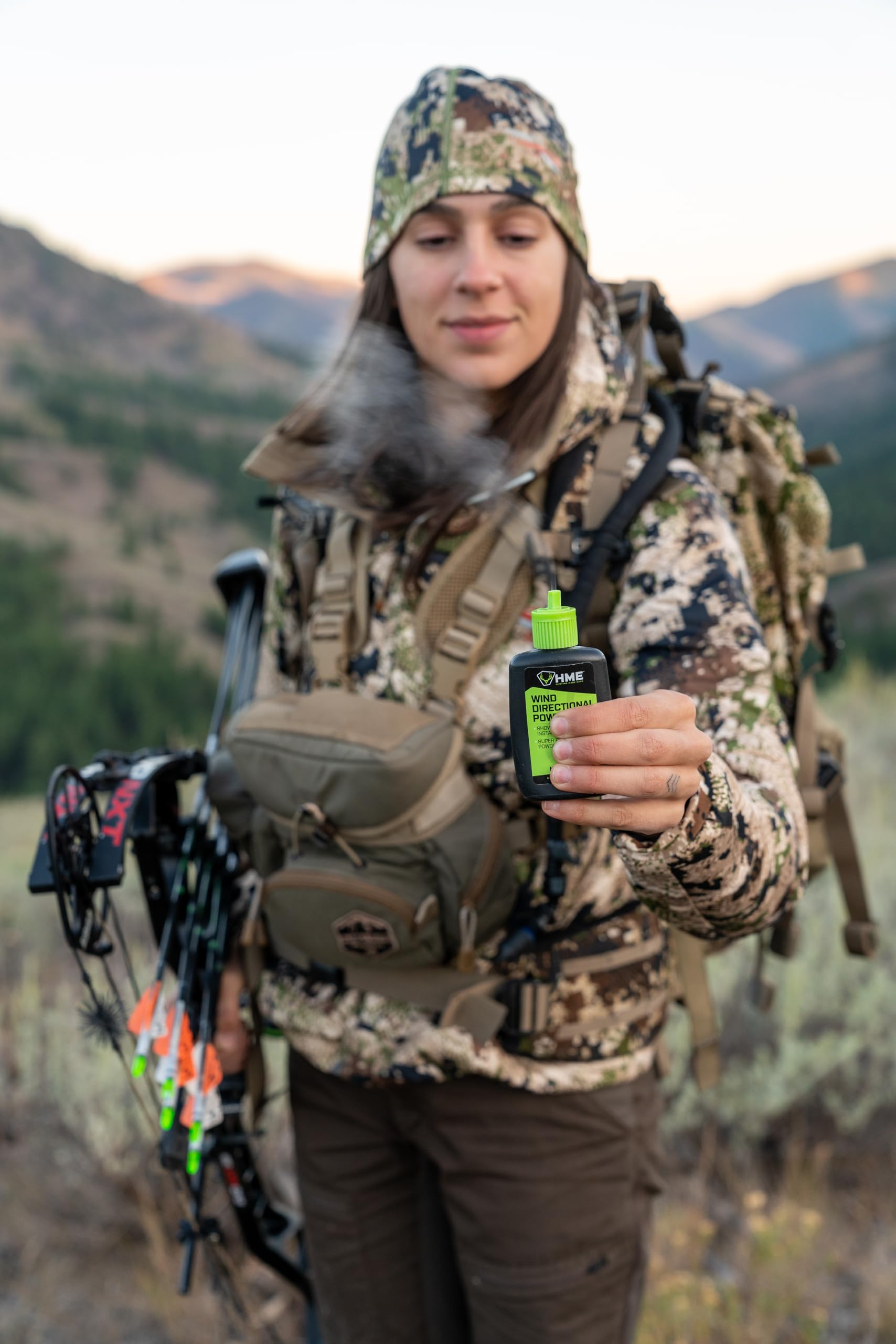 HME Wind Indicator Portable Pocket Size Lightweight Convenient Simple to Use Wind Direction Detection Powder - 28 Grams Capacity