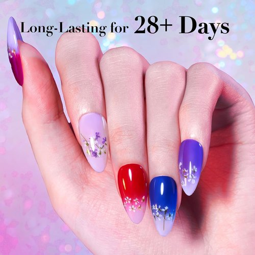 AZUREBEAUTY Dip Powder Nail Kit - 6 Color Jelly Glow for Stunning French Nail Art | DIY Home Manicure