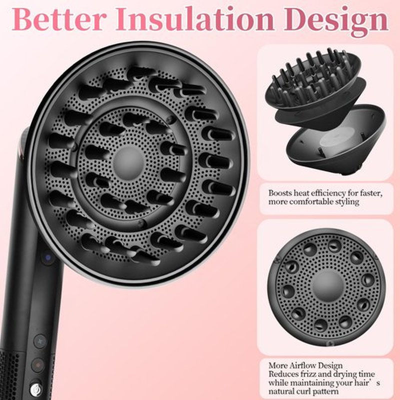 Fabmira Large Diffuser for Shark Flex Style Attachment, 6 Inch Curl-Defining Diffuser Attachment Compatible With Shark FlexStyle HD400 Series, Faster Drying Styling Tool for Wavy, Curly, Coily Hair
