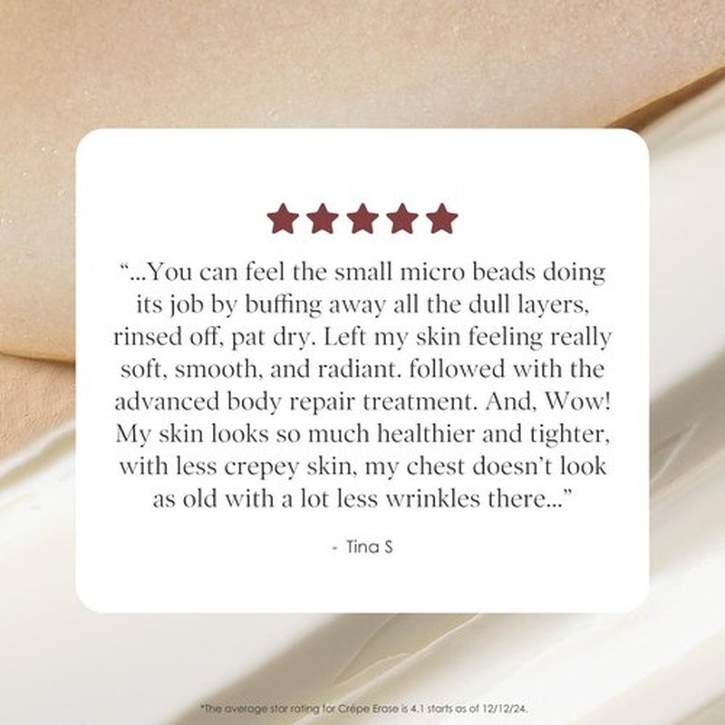 Crepe Erase BODY FIRM 2-Step Anti-Aging Treatment - Firming Moisturizer & Exfoliating Pre-Treatment for Wrinkle & Crepe Skin