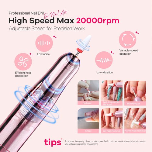 Glamonade Acrylic Nail Kit with Everything: Professional Nail Kit Set for Beginners 48W Nail Lamp Complete Nail Supplies Salon