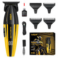 VGR 285T Small Hair Trimmer for Men, 9000RPM Professional Beard Trimmer for Men, Zero Gapped Ceramic & DLC T Blade Clippers for Hair Cutting, Cordless Hair Clippers Barber Kit with LED Display