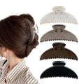 Hair Claw Clip for Women, 5 Inch Large Nonslip Claw Clip, Strong Hold for Medium Hair, Comfortable No-Pull, For Half-Up & French Twist, Fashion Hair Accessory Gift