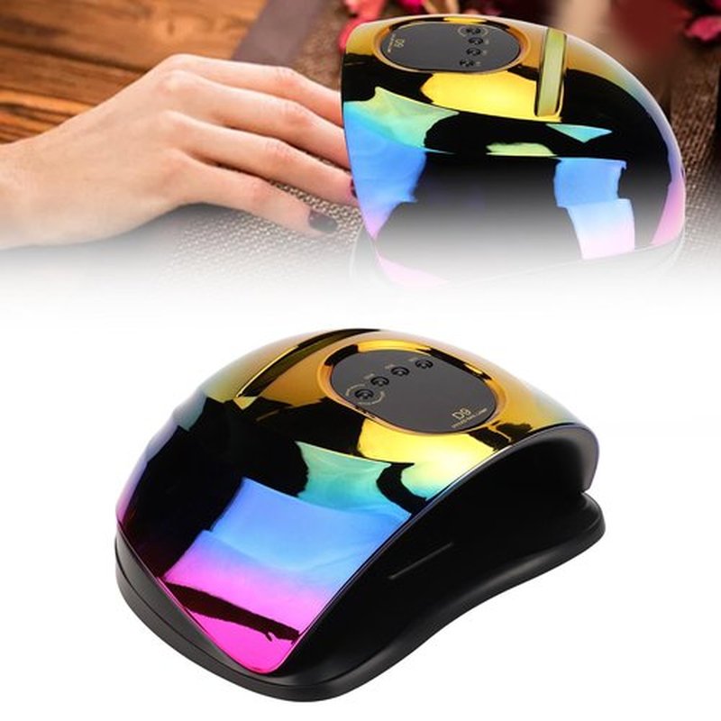 Dioche Nail Gel Dryer 150W LED Light Quick Drying Finger & Toe Nail Art Machine - Professional Gel Drying with 57 Light Chips & Infrared Sensor