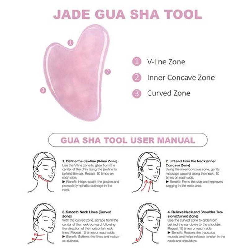 Neck Firming Cream with Gua Sha Tool, Neck Tightening Cream for Crepey Skin, Moisturizing and Lifting Neck Cream for Fine Lines and Sagging Skin