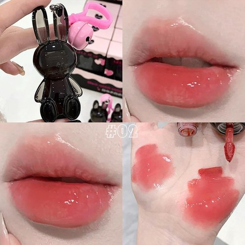 Petansy Rabbit Jelly Lip Gloss Set - Moisturizing, Hydrating, Non-Stick | Plumping Lip Tint & Balm