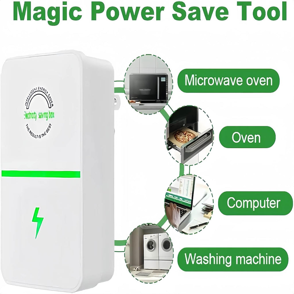 2026 New Electricity Saving Box, Plug in Power Box with US Plug, Regulador De Voltaje para Casa to Reduce Electricity Bill, Power Factor for Household/Offices (6Set)