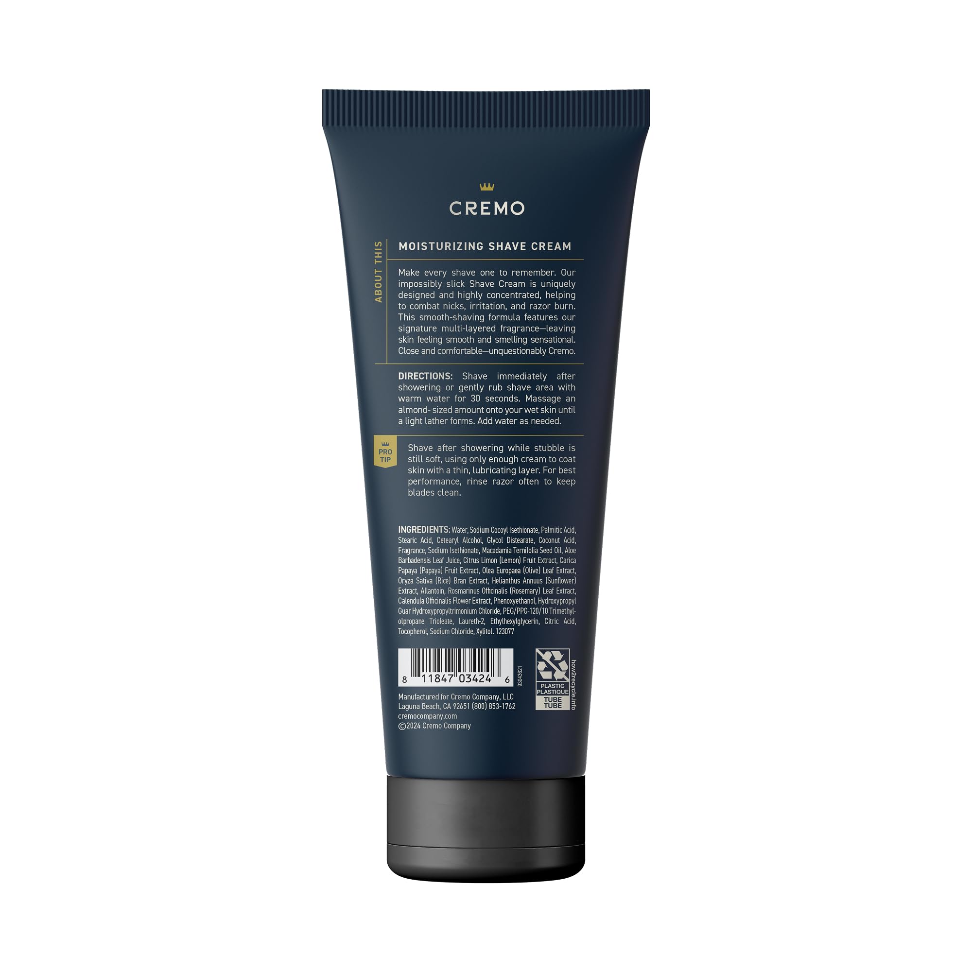Cremo Palo Santo Shave Cream,Astonishingly Superior Ultra-Slick Shaving Cream for Men,Fights Nicks,Cuts and Razor Burn,6 Fl Oz,(Pack of 2)