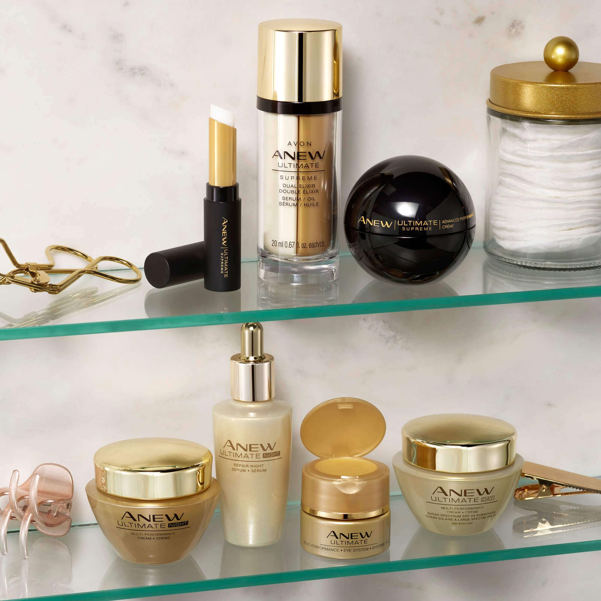 AVON Anew Ultimate Multi-Performance Night Cream for Women – Anti-Aging Facial Moisturizer with Celluvive Complex – Firming Wrinkle Cream for Face, Jawline & Neck, 1.7 oz