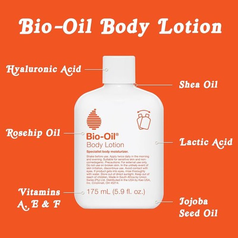Bio-Oil Moisturizing Body Lotion - Ultra-Lightweight Hydration with Jojoba, Rosehip & Shea Oils | 5.9 Oz