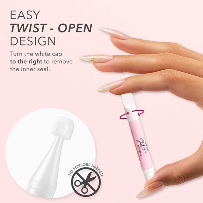 Kiara Sky Stick It Super Strong Fast Drying Nail Glue for Acrylic Nails, Tips & Press On - 0.07 Fl Oz, 10 Full Size Tubes