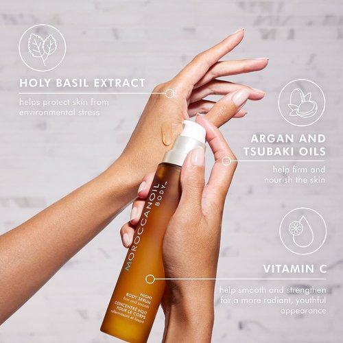 Moroccanoil Night Body Serum - Nourishing Body Oil for Deep Hydration | 3.4 Fl Oz