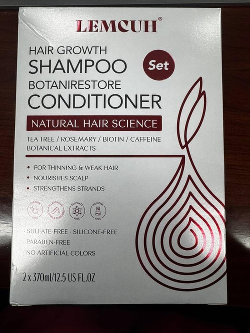 Gentle Shampoo & Conditioner Set for Thinning Hair and Itchy Scalp – Natural Biotin, Onion & Rosemary Formula, Sulfate Free, Paraben Free, Nourishing, Safe for Sensitive Scalp, 25 Fl Oz
