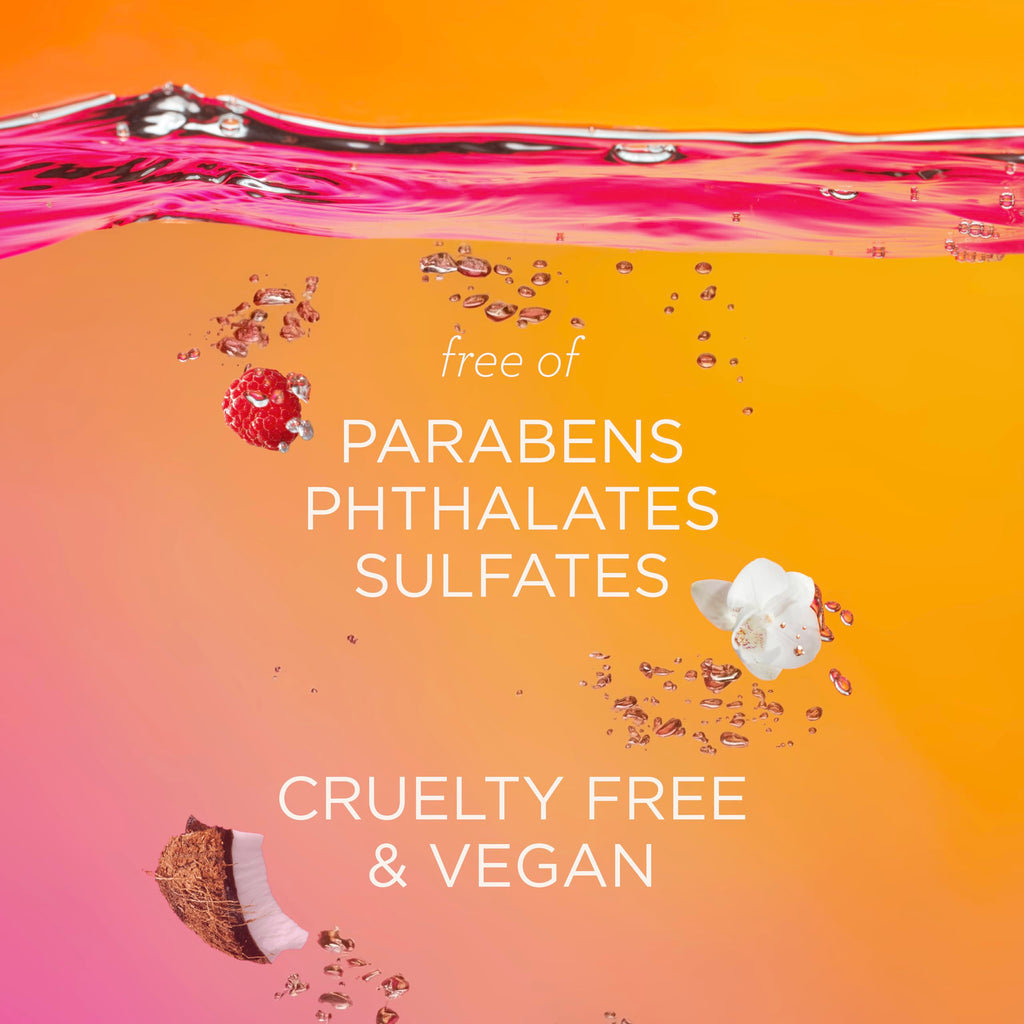 MIX:BAR Hibiscus Creamy Body Wash for Women, Hydrating & Moisturizing with Niacinamide, Panthenol & Vitamin C - Vegan, Sulfate Free, Paraben Free, 16oz