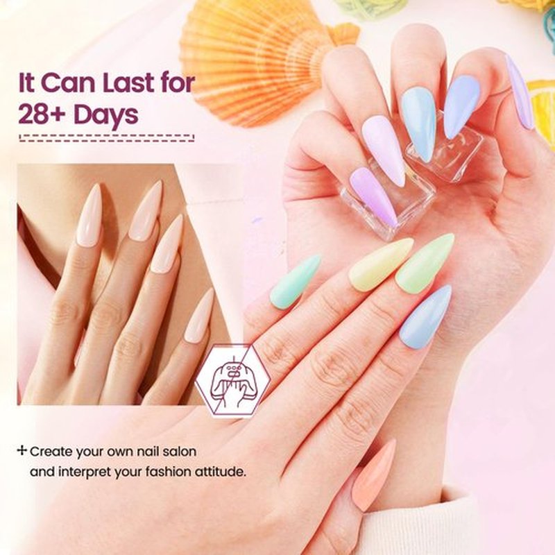 Openlive 32 Color Dip Nail Powder Starter Kit 36 Bottle Blue Cheese Yellow with Base Top Coat Activator Dip Powder Kit for French Nail Art Manicure DIY Salon