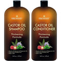 Castor Oil Shampoo and Conditioner - An Anti Hair Loss Set Thickening formula For Hair Regrowth, Anti Thinning Sulfate Free For Men & Women Anti Dandruff Treatment - 16 oz