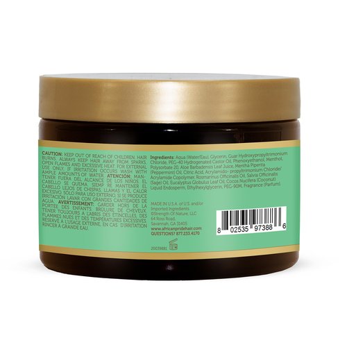 African Pride Feel It Formula Pre-Wash Detangler | Hair Treatment & Hair Mask with Peppermint, Rosemary & Sage | Strengthens, Moisturizes, Promotes Growth | 12 oz
