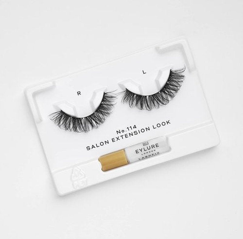 Eylure Salon Extension Look False Eyelashes, Volume No. 114, 1 Pair (Pack of 2)