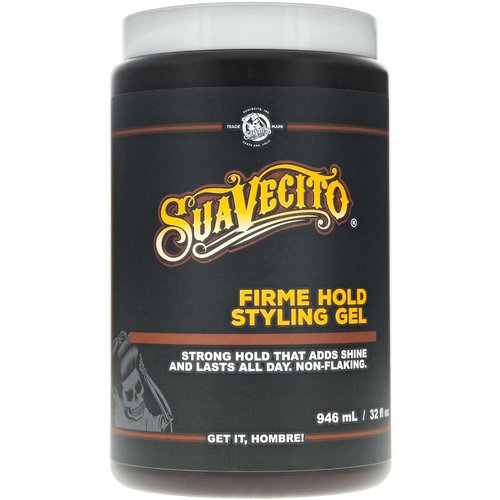 Suavecito Firme Hold Hair Gel - 32 oz Tub, Original Scent, High Shine, Alcohol-Free, All-Day Hold