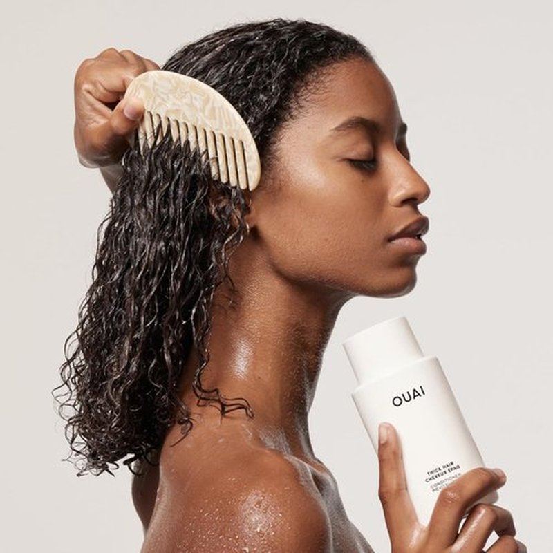 OUAI Thick Hair Conditioner Refill - Moisturizing Formula for Dry, Frizzy Hair - 32 Oz, Paraben & Sulfate Free