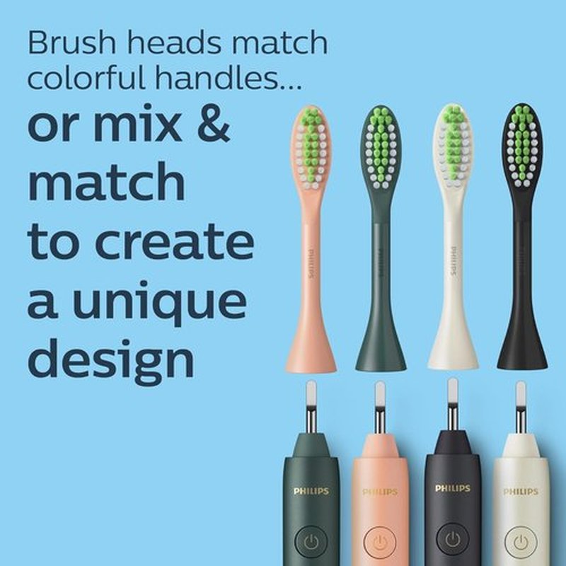 Philips One by Sonicare Electric Toothbrush Heads - 2 Pack Shimmer Pink | Up to 6 Month Supply